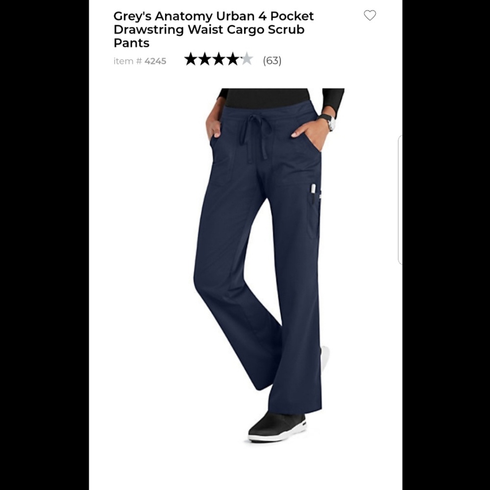 💋XL Grey's Anatomy Scrub Pant in Indigo (Navy)💋